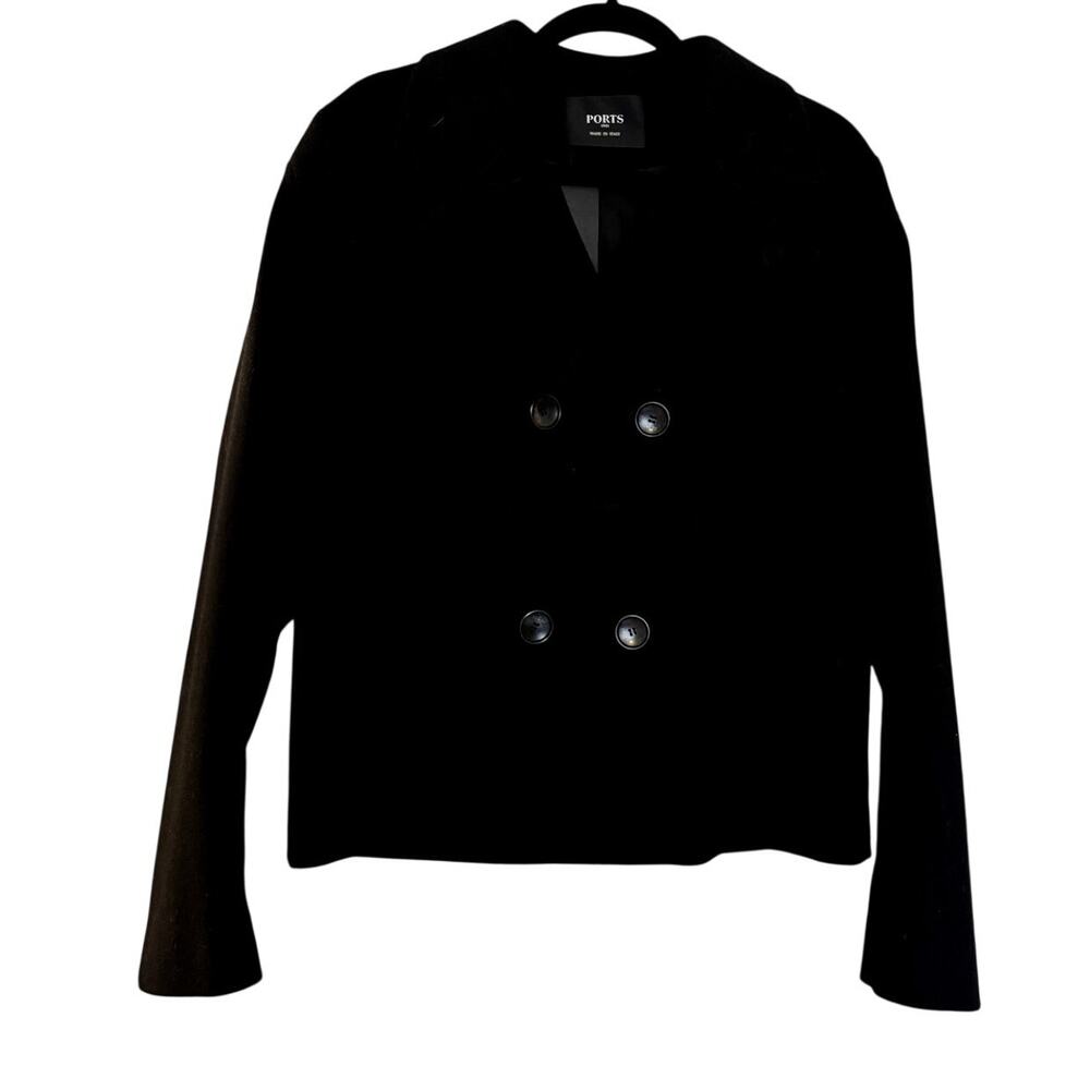 Ports 1961 NWT Men's Black Wool Peacoat